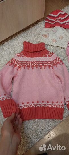 Вещи пакетом на девочку 4-5 лет 110 рост тёплые