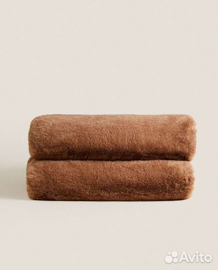 Короткое одеяло из искусственного меха zara home