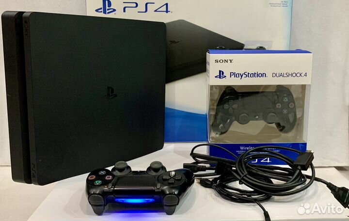 PS4 slim два джойстика 90 игр подарок