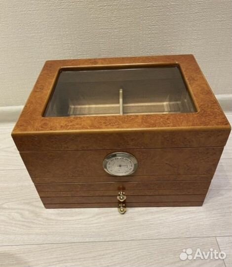 Натуральное дерево шкатулка хьюмидор