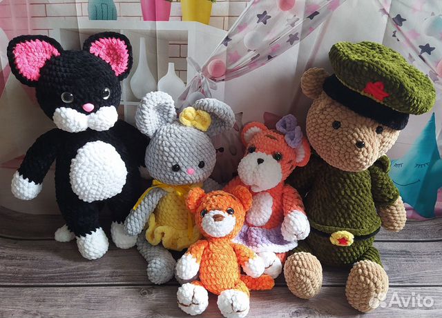 Вязаные игрушки в наличии и на заказ