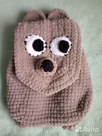 Рюкзак детский плюшевый