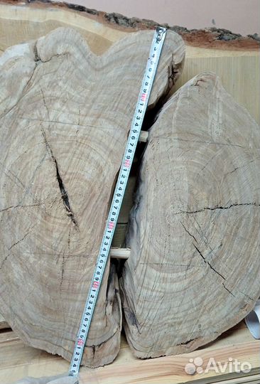 Торцевой спил дерева 55 см. Заготовка, столик