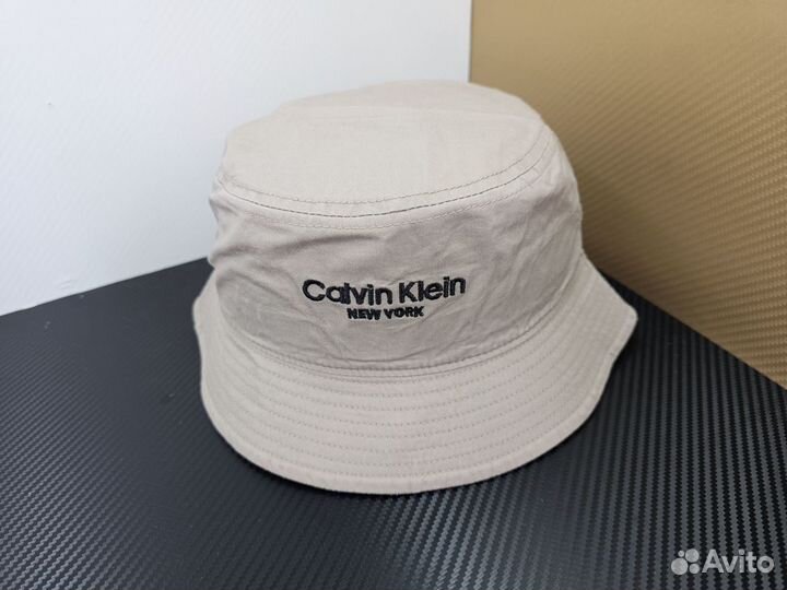 Панама летняя Calvin Klein бежевая