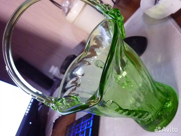 Ваза, конфетница цветное стекло, СССР