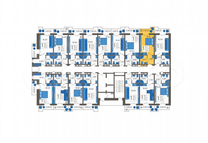 Апартаменты-студия, 24,6 м², 9/12 эт.