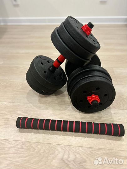Гантели разборные + штанга новые