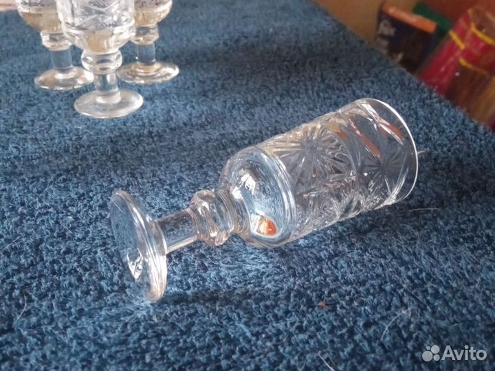 Хрустальные рюмки СССР коньячные