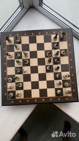 Шахматы ручной работы Бородино Наполеон и Кутузов