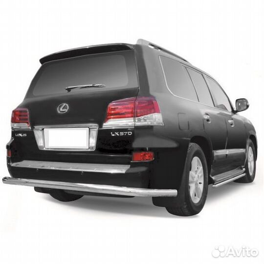 Защита заднего бампера Lexus LX-570 (2012)