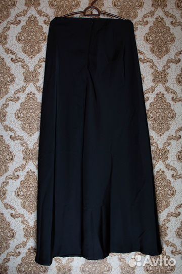 Юбка атласная чёрная