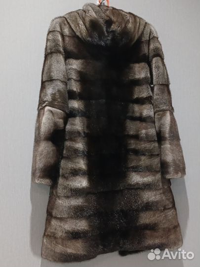 Шуба норковая поперечка б/у