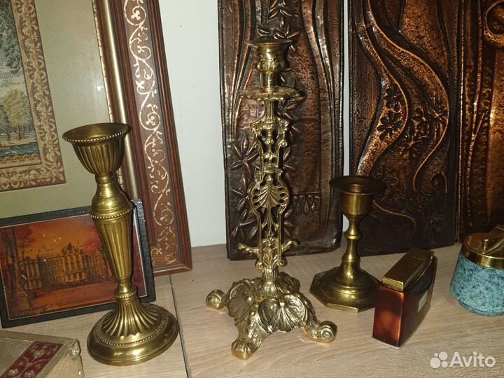 Подсвечники и канделябры бронза