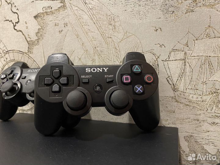 Sony PlayStation 3 Slim 500GB 2 геймпада 400+ игр