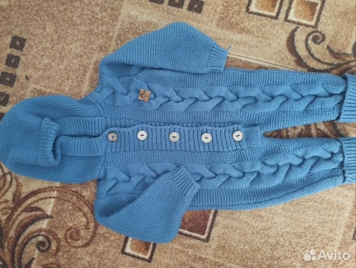 Вязанный комбинезон 62