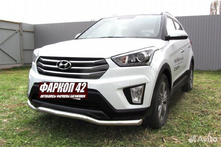 Защита переднего бампера Hyundai creta 2016