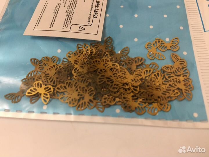 Декор для творчества, металл, 100шт