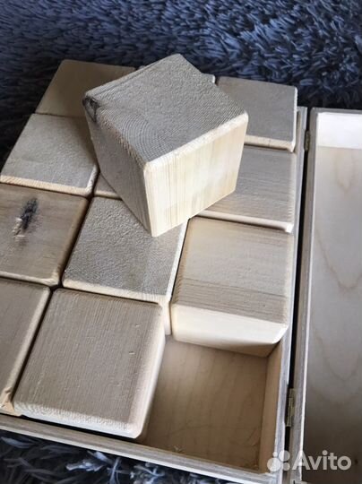 Кубики деревянные