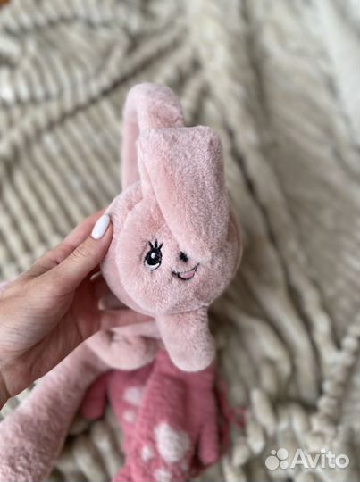 Пушистые наушники + подарок (рукавички)