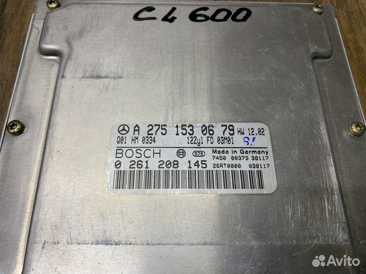 Mercedes Benz CL W215 Блок управления двс M275