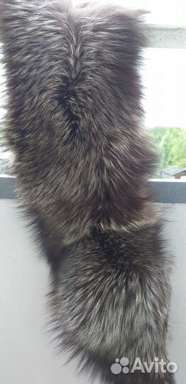 Мех чернобурки воротник