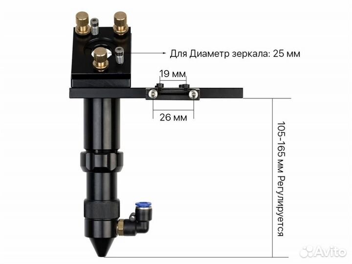 Лазерная головка оптика CO2 станок набор