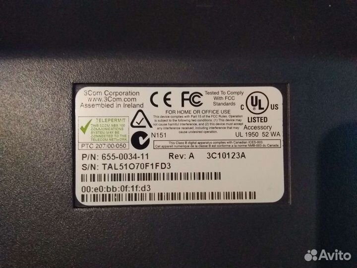 Пульт секретаря 3Com 3c10123a Attendant Console 2е