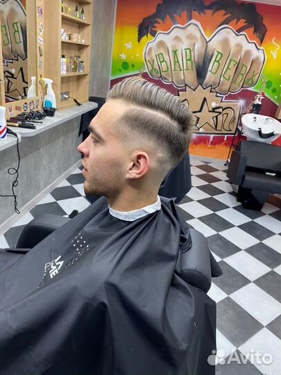 Барбершоп, услуги барбера, мужская стрижка, бритьё