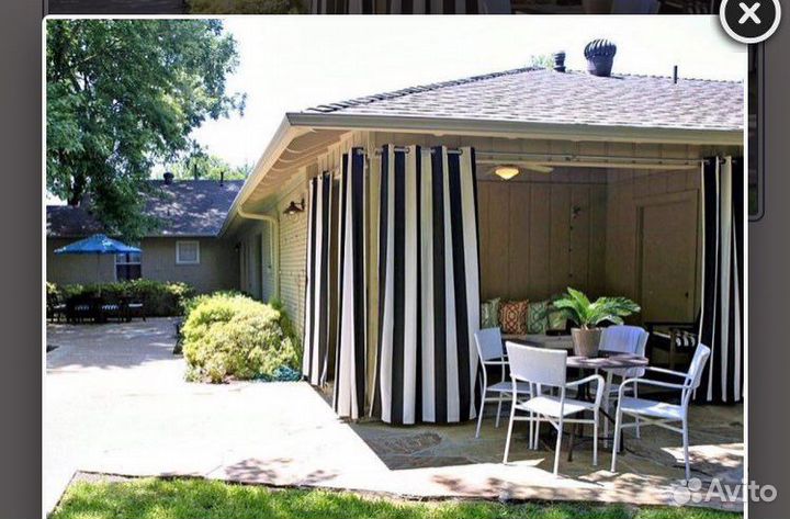 Шторы для беседок и веранд (уличные шторы)