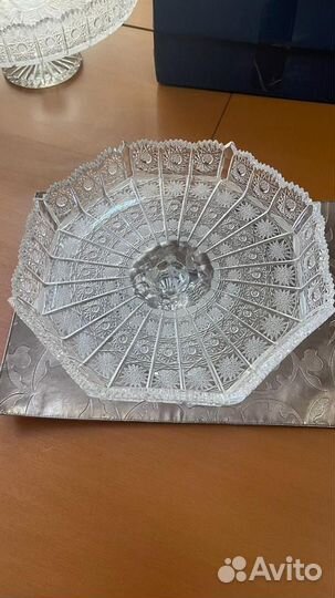 Хрустальная ваза чехия