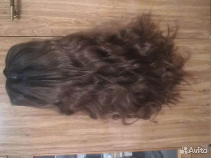 Парик из натуральных волос с имитацией кожи головы