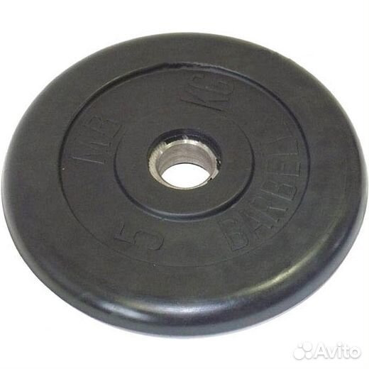 Диск обрезиненный черный MB Barbell D26мм