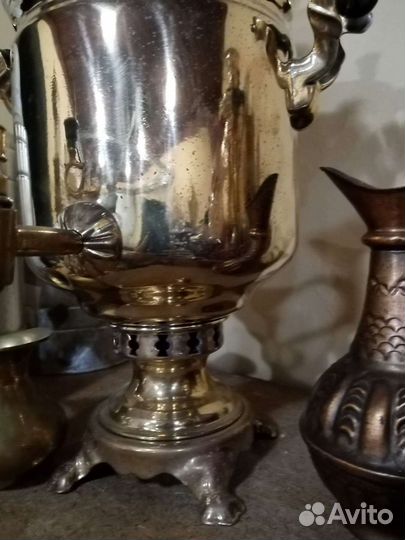 Самовар тульский на дровах 5 литров. Лот 3