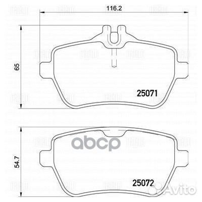 Колодки торм. для а/м Mercedes S (W222) (13)
