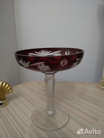 Вазы, конфетницы, цветное стекло, винтаж, СССР