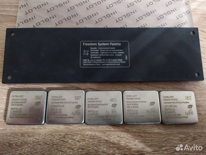 Тени inglot и mac