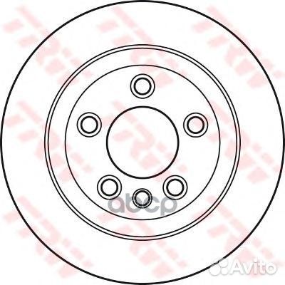 Диск тормозной задний TRW DF4487S DF4487S TRW