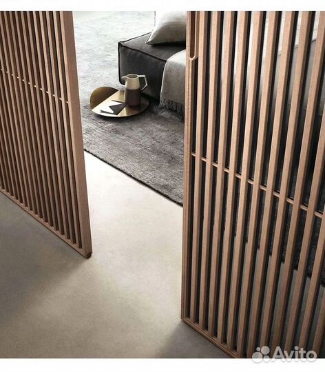 Межкомнатные перегородки. Раздвижные двери из реек