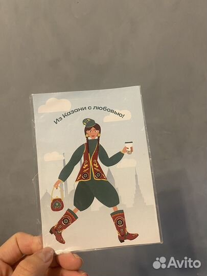 6 открыток набором