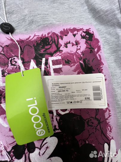 Лонгсли для девочки с мики маусом