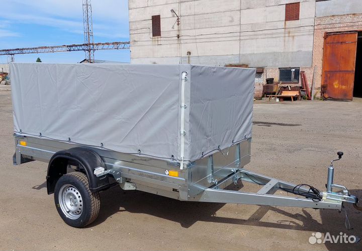 Прицеп легковой оцинкованный 2.5х1.4 с тентом