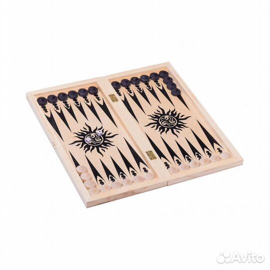 Игра 2 в 1 (шашки, нарды) Классика 400х200х40 мм