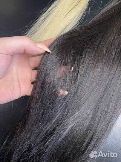 Волосы для наращивания 60 см бу натуральные
