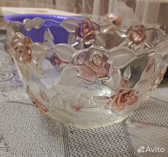 Салатник хрустальный большой