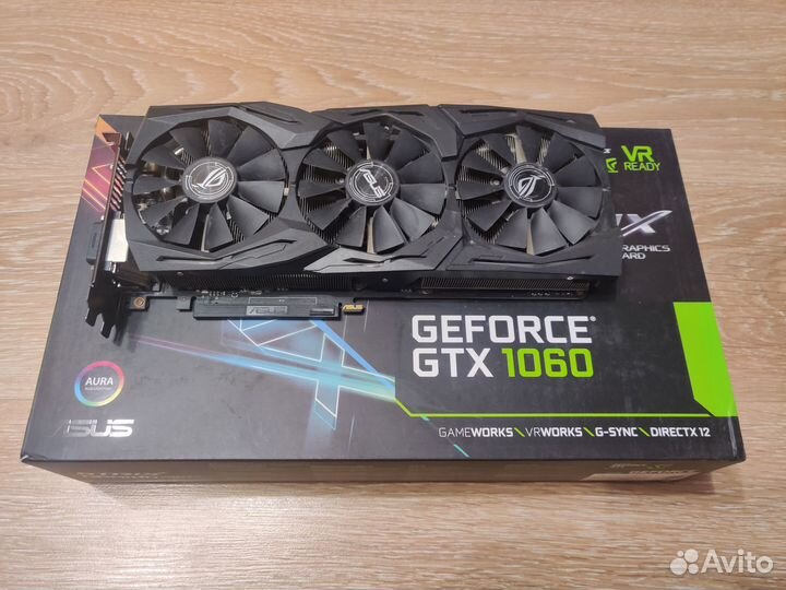 Видеокарта Asus Strix 1060 6Gb