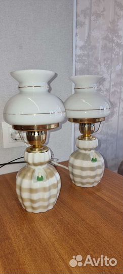 Лампа настольная, фарфор лфз