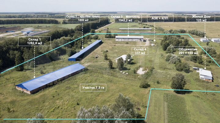 Участок 7,8 га (промназначения)