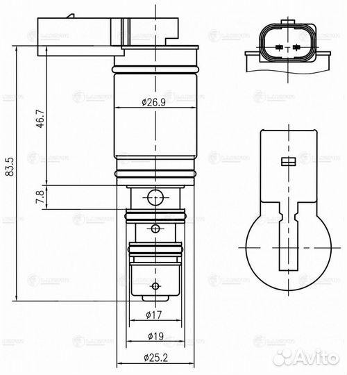 Клапан регулирующий компрессора кондиционера Luzar