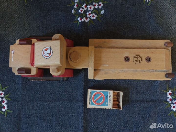 Магнитный деревянный конструктор edtoy трейлер