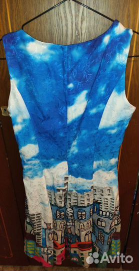 Голубое платье летнее женское